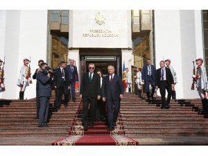 Cumhurbaşkanı Erdoğan, Moldova Cumhurbaşkanlığı Binası’nın açılış törenine katıldı
