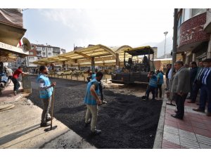 Karaköy pazar yerinde çalışmalar tamamlanıyor