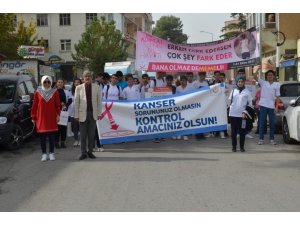 Osmancık’ta meme kanserine farkındalık yürüyüşü