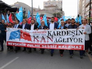 Nevşehir’de Doğu Türkistan için yürüyüş düzenlendi