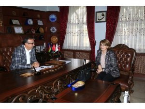 Azerbaycan Büyükelçiliği Eğitim Müşaviri Nesibova, Seçen’i ziyaret etti