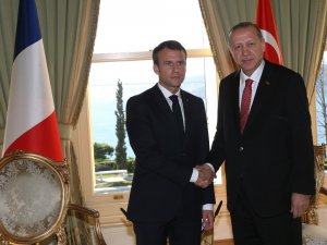 Cumhurbaşkanı Erdoğan, Fransa Cumhurbaşkanı Macron ile biraraya geldi