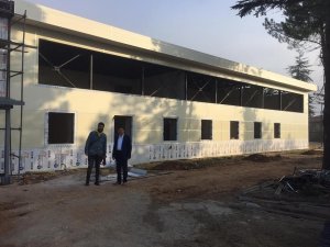 Pazaryeri Gençlik Merkezi’nin inşaatı devam ediyor