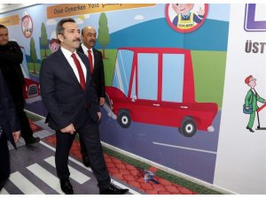 Aksaray’da çocuklar için trafik eğitimi koridoru oluşturuldu