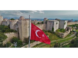 Yedikule Zindanlarının son durumu havadan görüntülendi