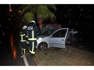 Manavgat’ta trafik kazaları: 2 yaralı