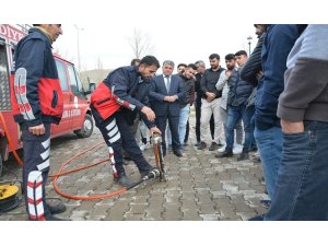 Sultan Alparslan Doğa Bilimleri ve Mühendislik Fakültesi’nde yangın tatbikatı