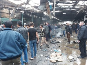 Afrin’de pazar yerinde patlama