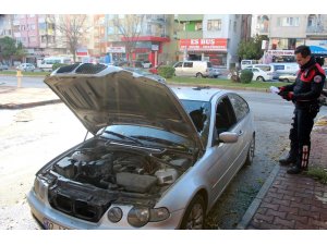 Antalya’da araç yangını