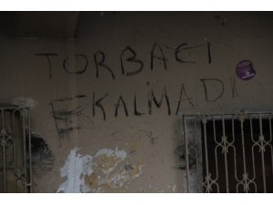 Darbe yiyen uyuşturucu tacirleri, duvara "torbacı kalmadı" yazdı