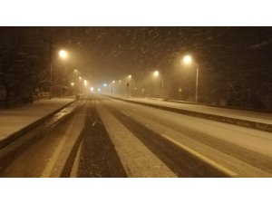 Keşan’da kar yağışı başladı