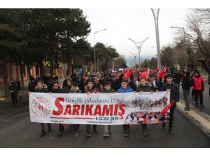 Erzincan’da vefakar gençlik fedakar ecdadı için yürüdü
