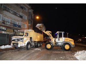 Nevşehir’de kent merkezinde kar temizliği sona erdi