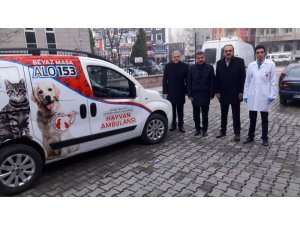 Sinop’ta hayvan ambulansı hizmete girdi
