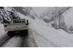 Tunceli-Erzincan karayolu çığ nedeniyle ulaşıma kapandı
