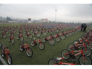 Kilis’te “15 bin eve 15 bin bisiklet” kampanyası sürüyor