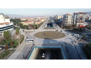 Alparslan Türkeş Kavşağı drone ile görüntülendi