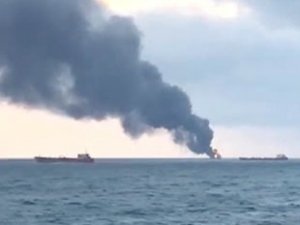 Kerç Boğazı’ndaki gemi yangınında 14 ölü, 6 kayıp var! Kurtarılanlar arasında 8 Türk de var...