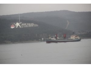 Rus askeri kargo gemisi boğazdan geçti