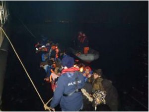 Sahil güvenlik 39 düzensiz göçmen yakaladı