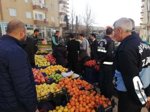 Mardin Büyükşehir Belediyesi zabıta ekiplerinden hal ve pazarlarda fiyat denetimi