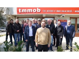 TMMOB üyeleri, Yazıcı’dan trafik ve yapı denetimi sorunlarını çözmesini istedi