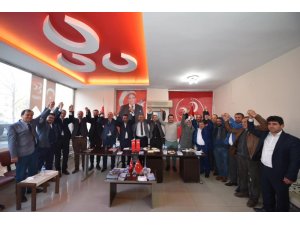 Cumhur İttifakı adayı Çerçi MHP ilçe yönetimiyle buluştu