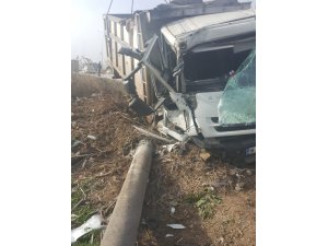 Bandırma’da kamyon kazası : 1 Yaralı