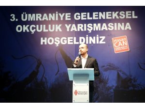 Dünya Etnospor Federasyonu Başkanı Bilal Erdoğan, okçuluk yarışmasına katıldı