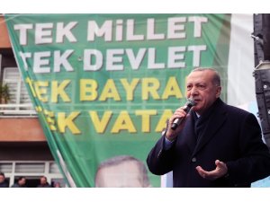 Cumhurbaşkanı Erdoğan: "1 Mart’ta istikrarımıza, istiklalimize, istikbalimize göz dikenlere bir kez daha derslerini vereceğiz"