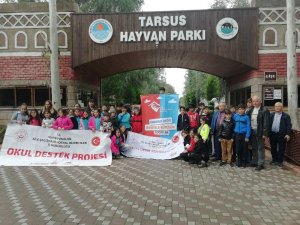 Çocuklar Tarsus Hayvan Parkı’nı gezdi