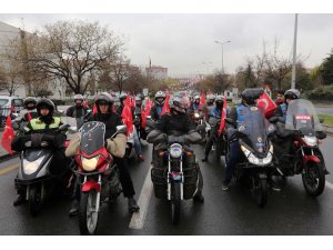 Başkan Yaşar’a  motosikletli karşılama