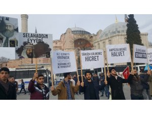 İstanbul, Ayasofya önünde Yeni Zelanda’daki cami saldırısına karşı tek ses oldu