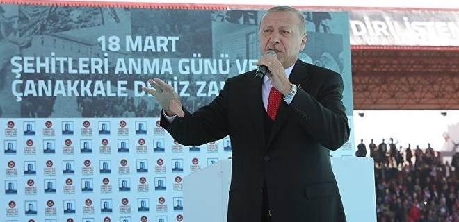 Cumhurbaşkanı Erdoğan: 'Mesajınızı aldık, Çanakkale'deyiz'