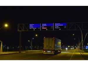 Konya’da trafiğini rahatlatacak akıllı ekranlar test ediliyor