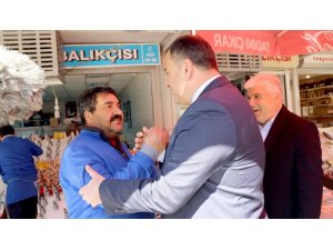 Başkan Taşdelen’den Kızılay esnafına ziyaret