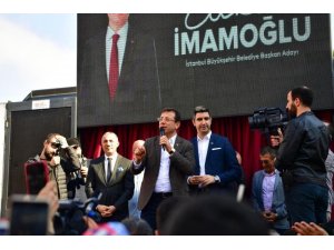 CHP’nin İstanbul adayı İmamoğlu, seçim turuna Çekmeköy’de devam etti