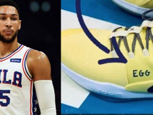 NBA yıldızı 'Yumurta Çocuk' ayakkabılarıyla sahaya çıktı