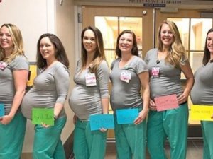 9 hemşire aynı anda hamile