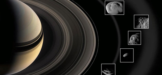 Satürn uydularına halkalarından renk veriyor!