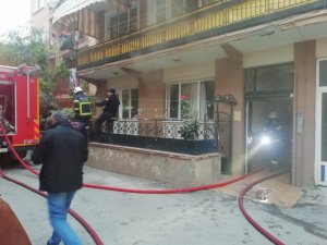 Suriyeli ailenin yaşadığı evde çıkan yangın korkuttu
