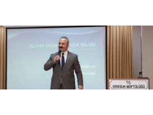 Giresun Üniversitesi Rektörü Prof. Dr. Coşkun, İslam dünyasında bilimi anlattı