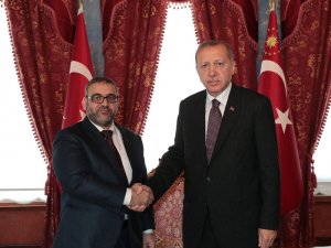 Cumhurbaşkanı Erdoğan ile Libya Yüksek Devlet Konseyi Başkanı El Meşri görüşmesi başladı