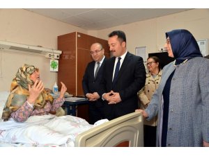 Vali Şentürk’ten hastane ziyareti