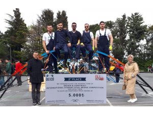 Bayburt Üniversitesi ‘Gökkafes’ ekibi, Boğaziçi Çelik Köprü Yarışmasında Türkiye ikincisi oldu