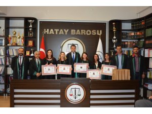 Hatay Barosuna 5 yeni avukat