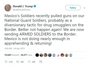 Trump Meksika sınırına asker gönderiyor