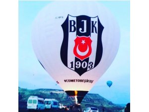 Beşiktaş balonu Kapadokya’da havalanmaya başladı