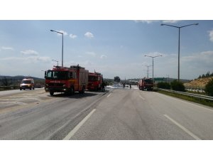 Gaziantep’te tanker faciası, sürücü yanarak öldü