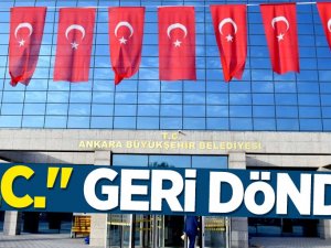 Artık T.C Ankara Büyükşehir Belediyesi